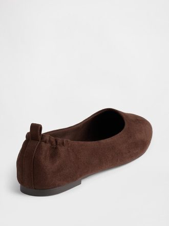 Ballerinas aus veganem Wildleder