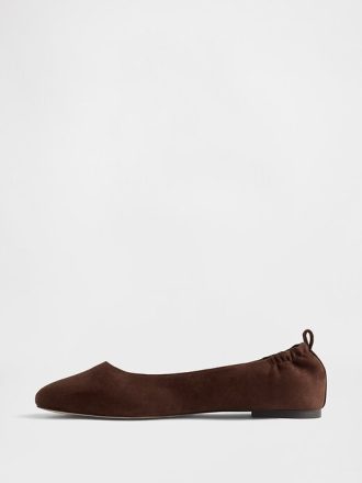 Ballerinas aus veganem Wildleder