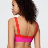 Bandeau-Bikinioberteil mit Farbblockdesign Bandeau-Bikinioberteil mit Farbblockdesign