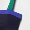 Bandeau-Bikinioberteil mit Farbblockdesign Bandeau-Bikinioberteil mit Farbblockdesign