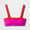 Bandeau-Bikinioberteil mit Farbblockdesign Bandeau-Bikinioberteil mit Farbblockdesign