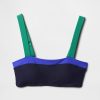 Bandeau-Bikinioberteil mit Farbblockdesign Bandeau-Bikinioberteil mit Farbblockdesign