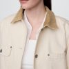 Barn-Jacke mit Cordkragen Barn-Jacke mit Cordkragen