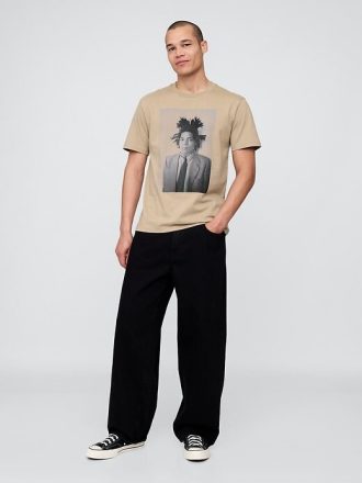 Basquiat – Entspanntes Grafik-T-Shirt