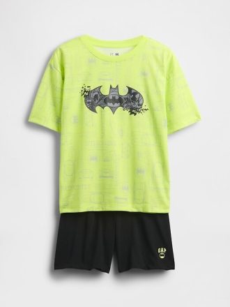 Batman Pyjama-Shorts-Set aus recyceltem Material für Kinder