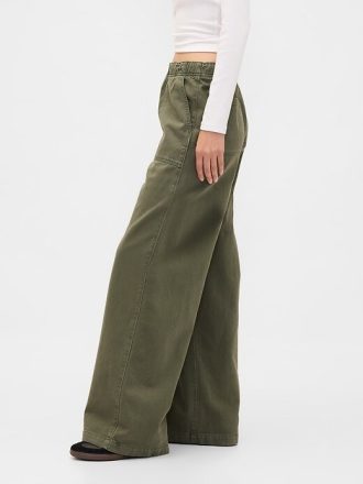 Bequeme Baggy-Hose mit mittlerer Leibhöhe