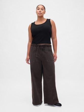 Bequeme Baggy-Hose mit mittlerer Leibhöhe