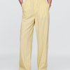 Bequeme Hose aus Bio-Baumwollpopeline mit weitem Bein