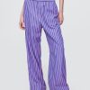 Bequeme Hose aus Bio-Baumwollpopeline mit weitem Bein