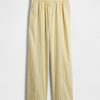 Bequeme Hose aus Bio-Baumwollpopeline mit weitem Bein