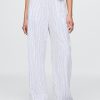 Bequeme Hose aus Leinenmischung mit weitem Saum