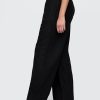Bequeme Hose aus Leinenmischung mit weitem Saum