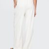 Bequeme Hose aus Leinenmischung mit weitem Saum