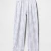 Bequeme Hose aus Leinenmischung mit weitem Saum