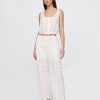 Bequeme Hose mit mittelhohem Bund und weitem Bein