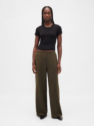 Bequeme Hose mit weitem Bein