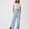Bequeme Jeanshose mit weitem Bein Bequeme Jeanshose mit weitem Bein