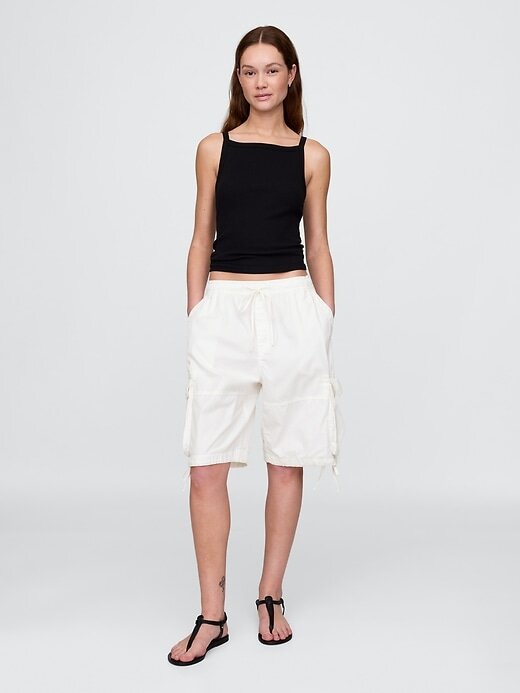 Bequeme, lange Cargo-Shorts Bequeme, lange Cargo-Shorts