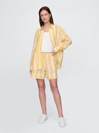 Bequeme Shorts aus 100 % Leinen