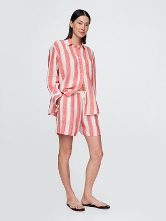 Bequeme Shorts aus 100 % Leinen