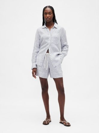 Bequeme Shorts aus 100 % Leinen