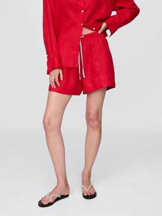 Bequeme Shorts aus 100 % Leinen