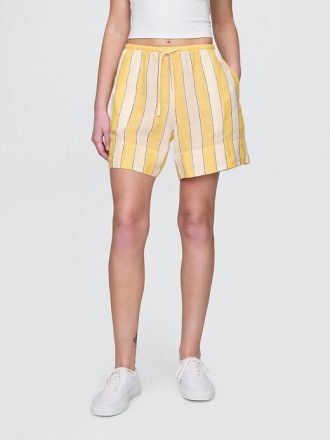 Bequeme Shorts aus 100 % Leinen
