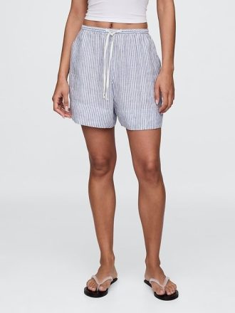 Bequeme Shorts aus 100 % Leinen
