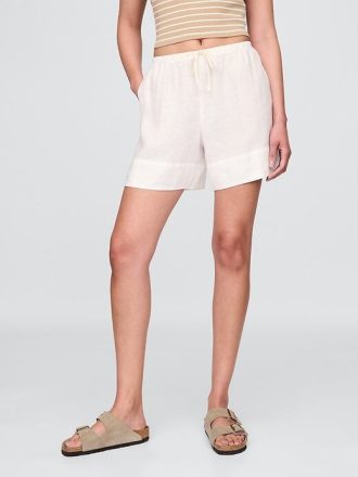 Bequeme Shorts aus 100 % Leinen