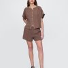 Bequeme Shorts aus Baumwollgaze Bequeme Shorts aus Baumwollgaze