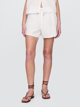 Bequeme Shorts aus Baumwollgaze