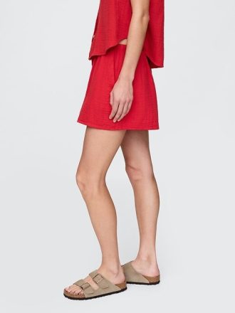 Bequeme Shorts aus Baumwollgaze