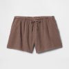 Bequeme Shorts aus Baumwollgaze Bequeme Shorts aus Baumwollgaze