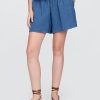 Bequeme Shorts aus Baumwollgaze-Denim Bequeme Shorts aus Baumwollgaze-Denim