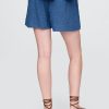 Bequeme Shorts aus Baumwollgaze-Denim Bequeme Shorts aus Baumwollgaze-Denim