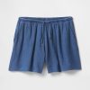 Bequeme Shorts aus Baumwollgaze-Denim Bequeme Shorts aus Baumwollgaze-Denim