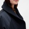 Übergroße Bomberjacke mit Strickbesatz Übergroße Bomberjacke mit Strickbesatz