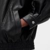 Übergroße Jacke aus veganem Leder Übergroße Jacke aus veganem Leder