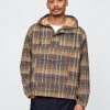 Übergroße karierte Anorakjacke aus Canvas Übergroße karierte Anorakjacke aus Canvas