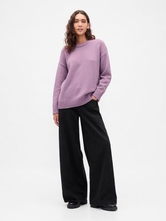 Übergroßer Pullover aus 100 % Baumwolle