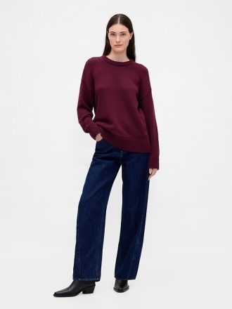 Übergroßer Pullover aus 100 % Baumwolle