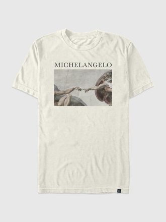 Übergroßes Grafik-T-Shirt „Michelangelo Creation“