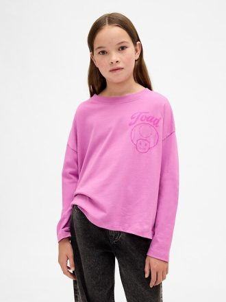 Übergroßes Super Mario-Grafik-T-Shirt für Kinder