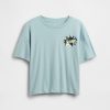 Übergroßes T-Shirt mit schwingender Paillettengrafik für Kinder Übergroßes T-Shirt mit schwingender Paillettengrafik für Kinder
