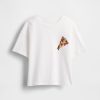 Übergroßes T-Shirt mit schwingender Paillettengrafik für Kinder Übergroßes T-Shirt mit schwingender Paillettengrafik für Kinder