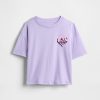 Übergroßes T-Shirt mit schwingender Paillettengrafik für Kinder Übergroßes T-Shirt mit schwingender Paillettengrafik für Kinder