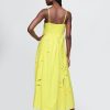 Besticktes Maxikleid aus Leinenmischung Besticktes Maxikleid aus Leinenmischung