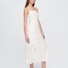 Besticktes Maxikleid aus Leinenmischung Besticktes Maxikleid aus Leinenmischung