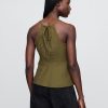 Besticktes Neckholder-Top aus Leinenmischung Besticktes Neckholder-Top aus Leinenmischung