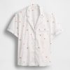 Besticktes Pyjama-Shirt Besticktes Pyjama-Shirt